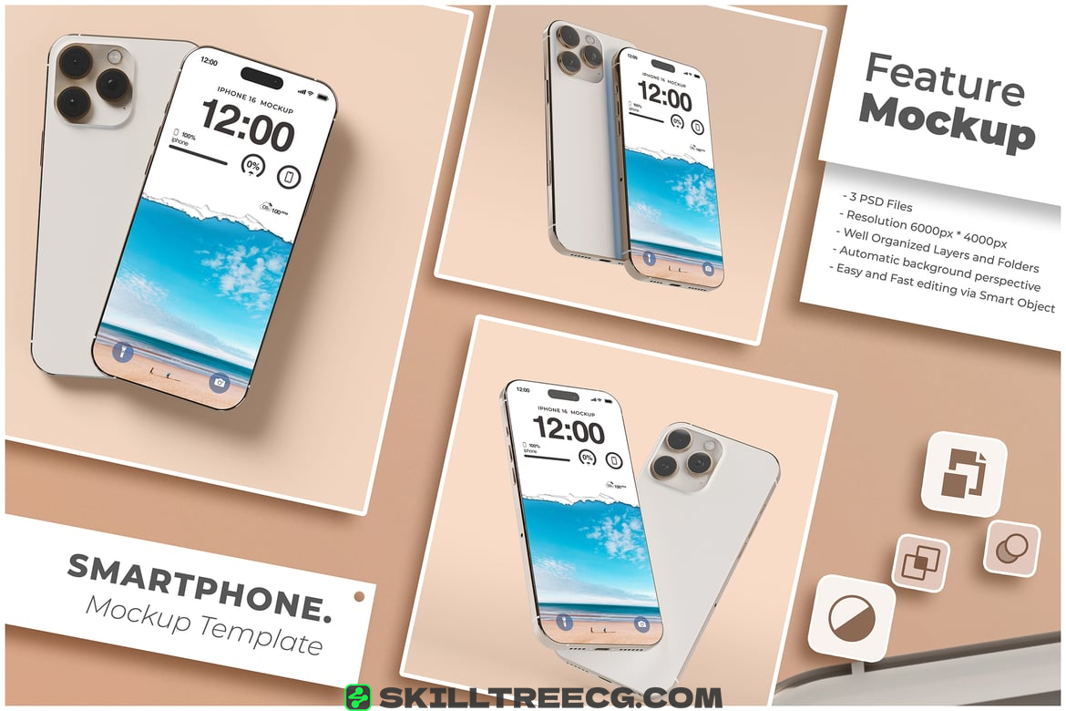 iphone 16 pro  Mockup（319438）-技能树